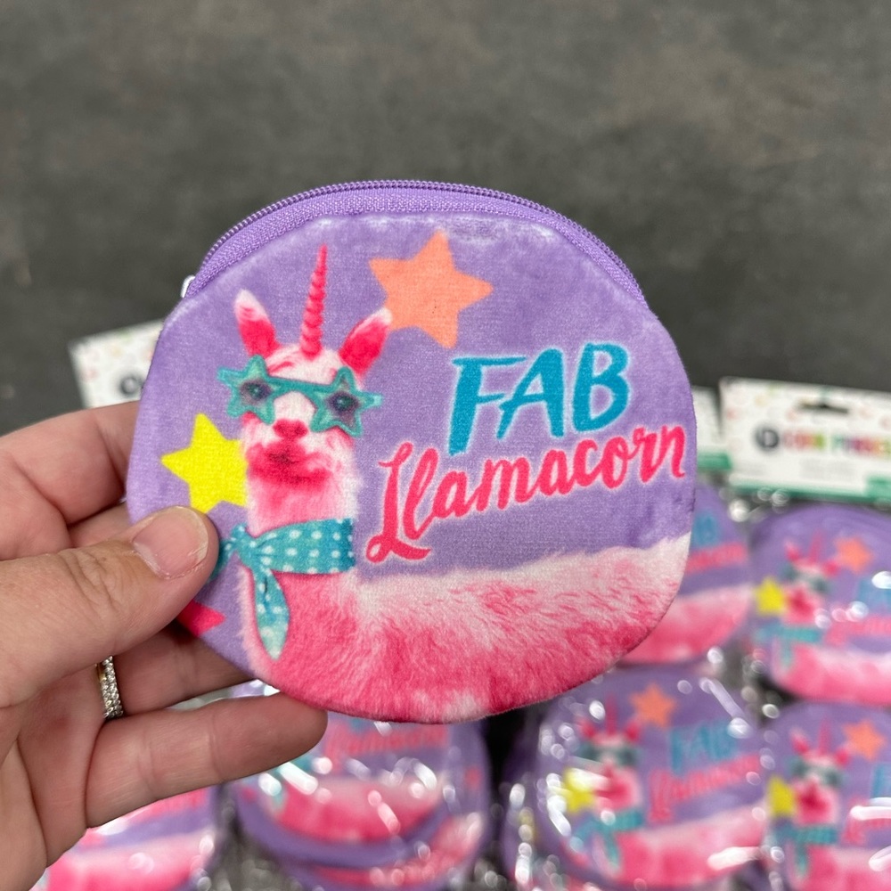 Set of 24 Llama Unicorn Coin Purse Party Favors